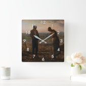 ジャン=フランソワ・ミレー – アンジェルス スクエア壁時計 (ホーム)