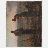 ジャン=フランソワ・ミレー – アンジェルス フリースブランケット (正面)