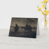 ジャン=フランソワ・ミレー - エジプトへの逃避 カード (黄色い花)