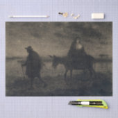 ジャン=フランソワ・ミレー – エジプトへの飛行 薄葉紙 (クラフト)