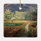 ジャン=フランソワ・ミレー - バルビゾンの春 セラミックオーナメント (裏面)