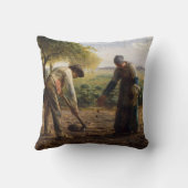 ジャン=フランソワ・ミレー – ポテトプランター クッション (裏面)