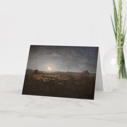 ジャン=フランソワ・ミレー – 月光1872 カード (正面)