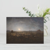 ジャン=フランソワ・ミレー – 月光1872 サンキューカード (スタンド正面)