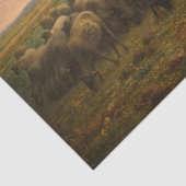 ジャン=フランソワ・ミレー – 羊飼いの娘と群れ1863 薄葉紙 (詳細)