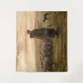 ジャン=フランソワ・ミレー – 羊飼いの娘と群れ1865 タペストリー (正面)