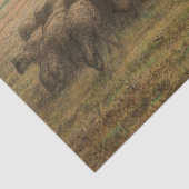 ジャン=フランソワ・ミレー – 羊飼いの娘と群れ1865 薄葉紙 (詳細)