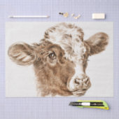 ジャン・ベルナール |牛の頭 薄葉紙 (クラフト)