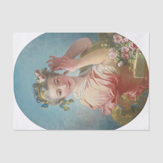 ジャン=ホノーレ・フラゴナールの若い女性 薄葉紙 (正面)