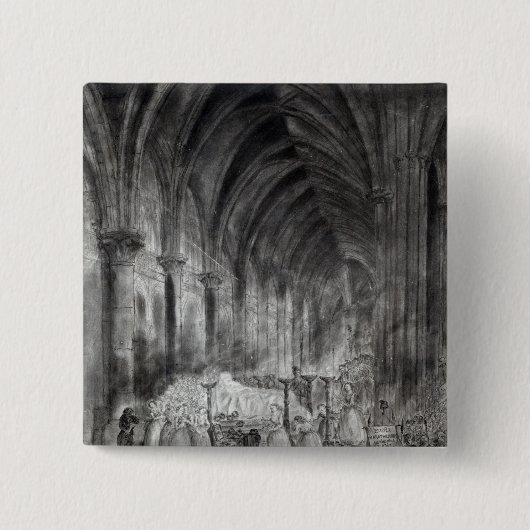 ジャン・ポールMaratの葬式 缶バッジ (正面)