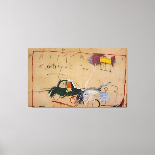 ジャン・ミシェル・バスキアの絵画 キャンバスプリント (正面)