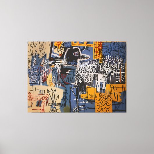 ジャン・ミシェル・バスキアの絵画 キャンバスプリント (正面)