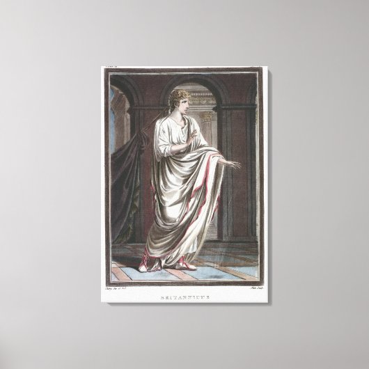 ジャン・ラックの「ブリタニクス」の衣装 キャンバスプリント (正面)