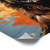 ジャン=レアンドロとベルギー食べ物マリノワのフリップフロル ポスター (角)