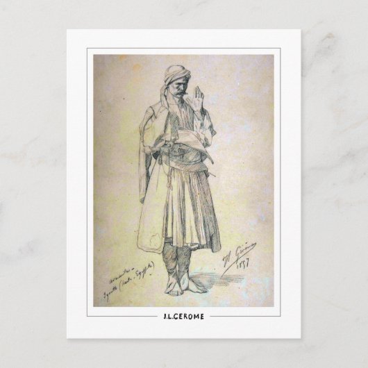 ジャン=レオンジェローム#240 -ファインアートポストカード ポストカード (正面)