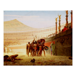 ジャン＝レオン・ジェロームの「Ave Caesar」 ポスター