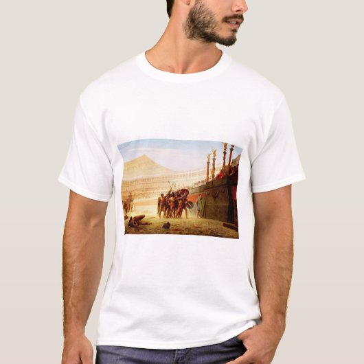 ジャン＝レオン・ジェロームの「Ave Caesar」 Tシャツ (正面)