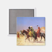 ジャン・レオン・ジェローム著「アラブ人が砂漠を渡る」 マグネット (正面/裏面)
