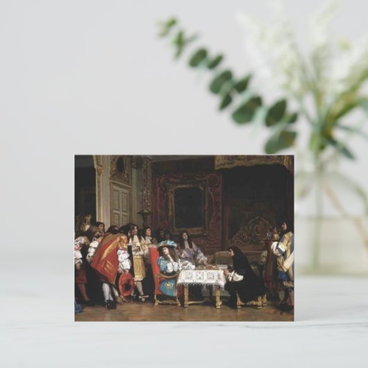 ジャン=レオン・ジェローム – ルイ14世とモリエール ポストカード (スタンド正面)