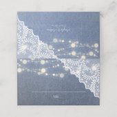 ジャン、レース&ストリングライト結婚ズ プレイスカード (外部開封)