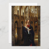 ジャン・ヴァン・エイク – マドンナ・イン・ザ・チャーチ 招待状 (正面/裏面)