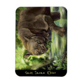 ジャヴァンライノアート マグネット (縦)