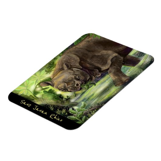 ジャヴァンライノアート マグネット (左側)