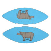 ジャヴァンライノセロス漫画イラストレーション アメリカンフットボール (パネル)