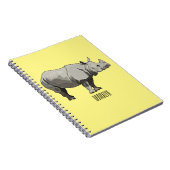 ジャヴァンライノセロス漫画イラストレーション ノートブック (右側)