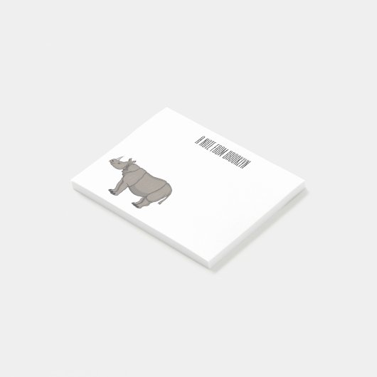 ジャヴァンライノセロス漫画イラストレーション ポストイット (アングル)