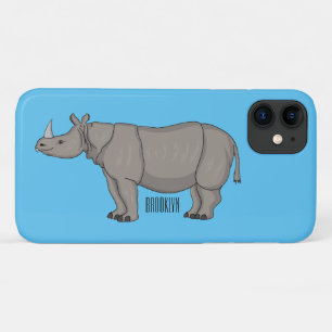 ジャヴァンライノセロス漫画イラストレーション iPhone 11 ケース