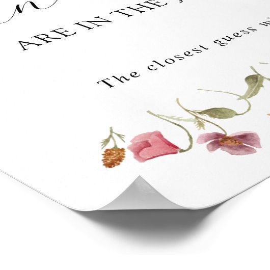 ジャーに入っている数を当てて!シャワーゲームポスター ポスター (角)