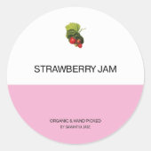 ジャーカスタムル用の保存ラベルとジャムラベル ラウンドシール (正面)