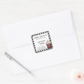 ジャーキャンドルカントリーカスタム香りビジネスラベル スクエアシール (封筒)