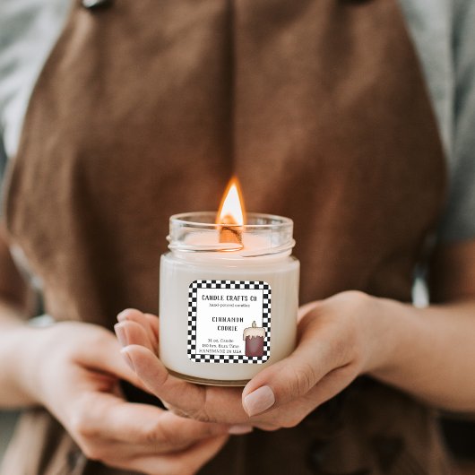 ジャーキャンドルカントリーカスタム香りビジネスラベル スクエアシール