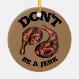 ジャークジャマイカジャークジャークチキンレッググルメ セラミックオーナメント