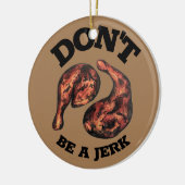 ジャークジャマイカジャークジャークチキンレッググルメ セラミックオーナメント (左)