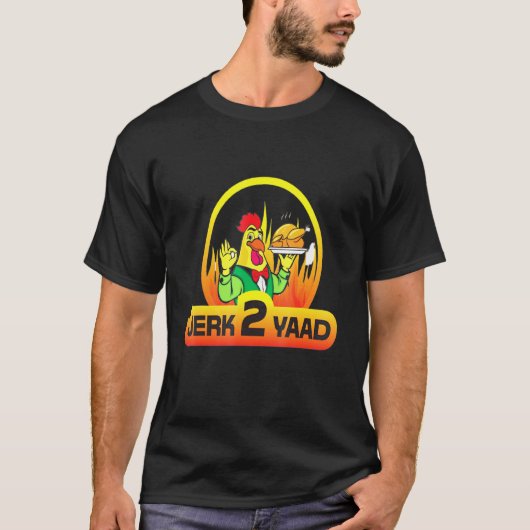 ジャークチキンのデリバリー Tシャツ (正面)