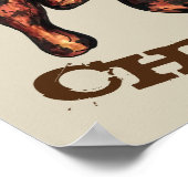 ジャークチキンカリブのウェストインディアンジャマイカフード ポスター (角)