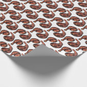 ジャークチキンカリブのウェストインディアンジャマイカフード ラッピングペーパー (角)