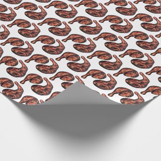 ジャークチキンカリブのウェストインディアンジャマイカフード ラッピングペーパー (角)