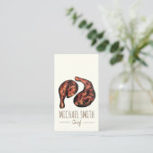 ジャークチキンカリブのウェストインディアンジャマイカフード 名刺 (スタンド正面)