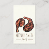 ジャークチキンカリブのウェストインディアンジャマイカフード 名刺 (正面)