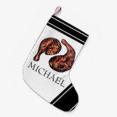 ジャークチキンレッグジャマイカカリブのフードキュイジーヌ スモールクリスマスストッキング (正面 (吊り時))