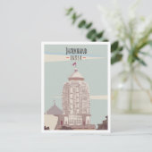 ジャークハンドインディアアートヴィンテージトラベルイラストレーション ポストカード (スタンド正面)