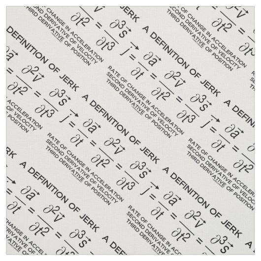 ジャーク物理方程式ユーモアのギーク ファブリック (見本)