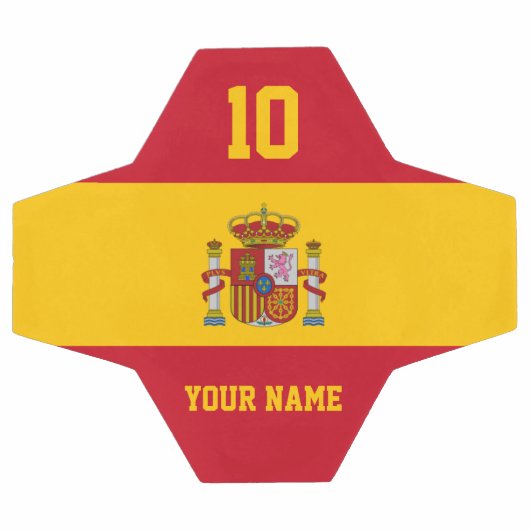 ジャージスペインのー番号付きサッカーカスタムボール サッカーボール (フラット)