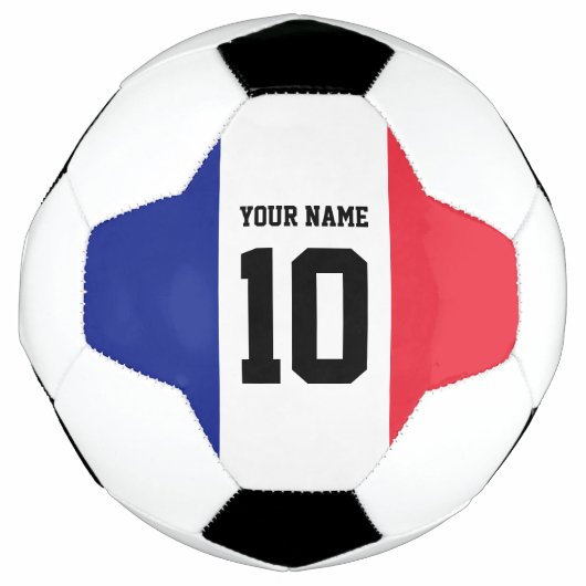 ジャージフランスのー番号付きサッカーカスタムボール サッカーボール (正面)