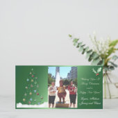 ジャージーおよび追跡のメリークリスマス シーズンカード (スタンド正面)
