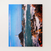 ジャージーのコルビエールライトハウス ジグソーパズル (縦)